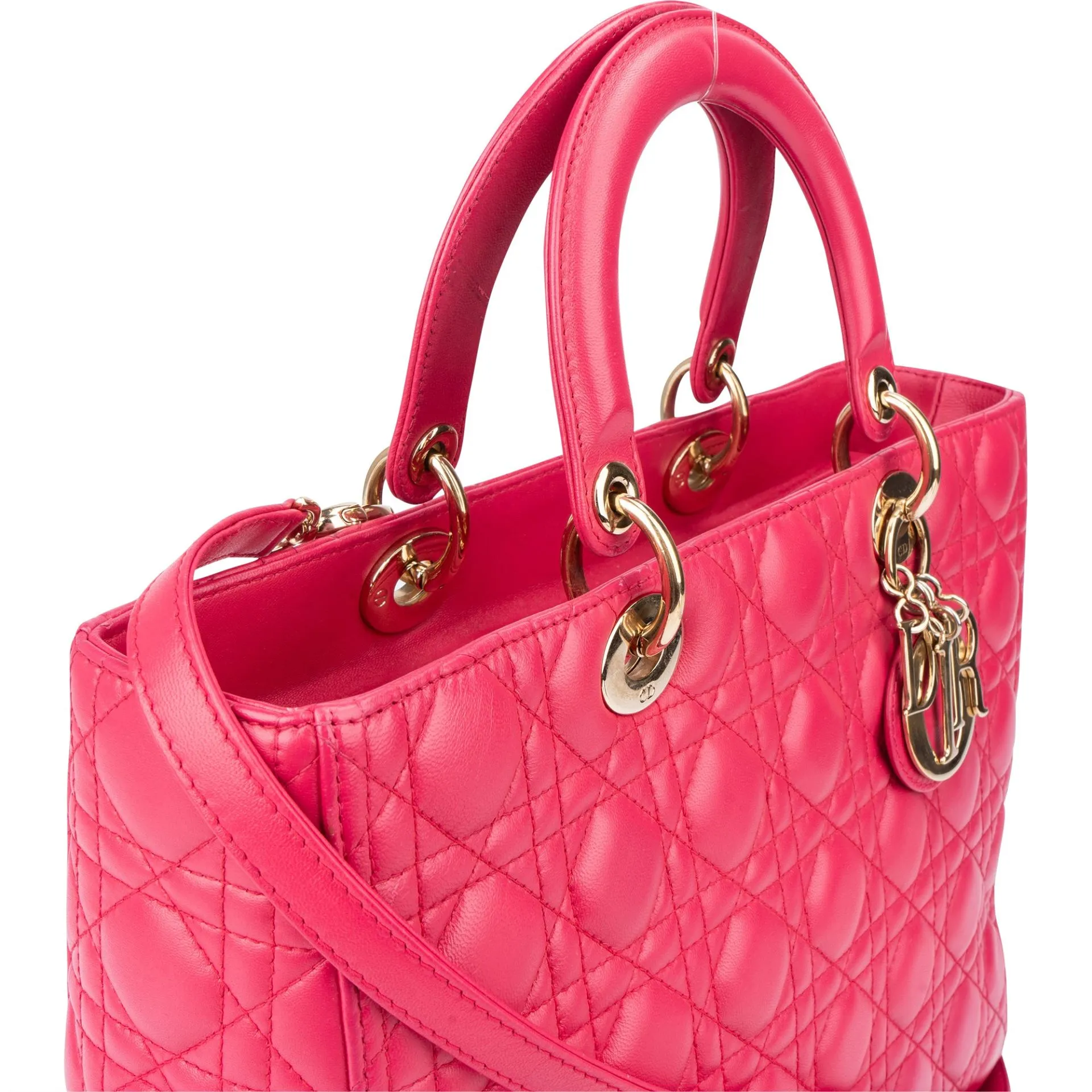 Christian Dior Quilted Leather Lady Dior Handbag